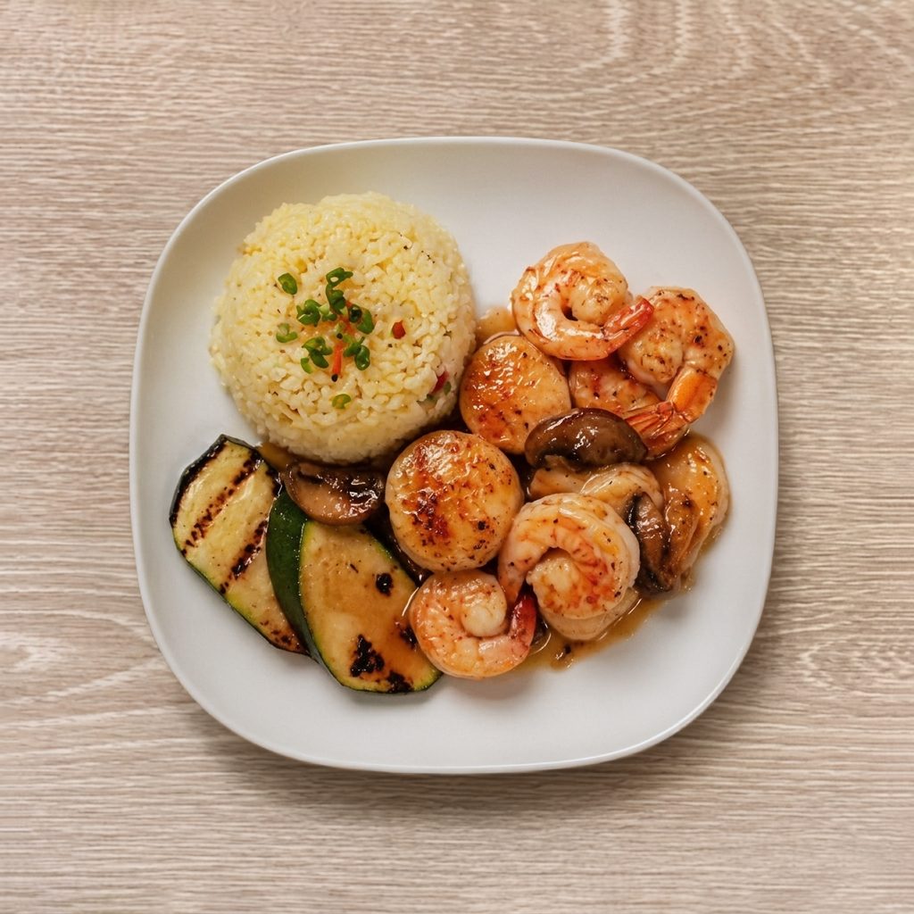 Shrimp + Scallop Hibachi.