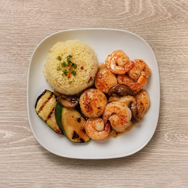 Shrimp + Scallop Hibachi.