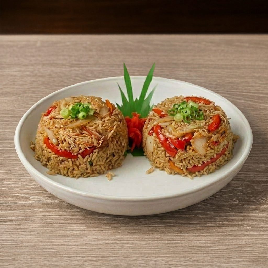 Crab + Peppers Rice.