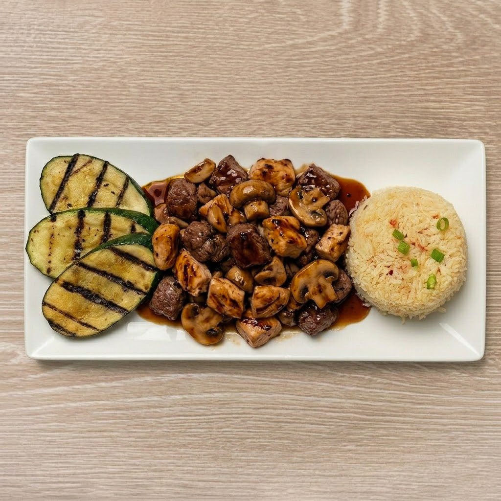 Filet Mignon + Chicken Hibachi.
