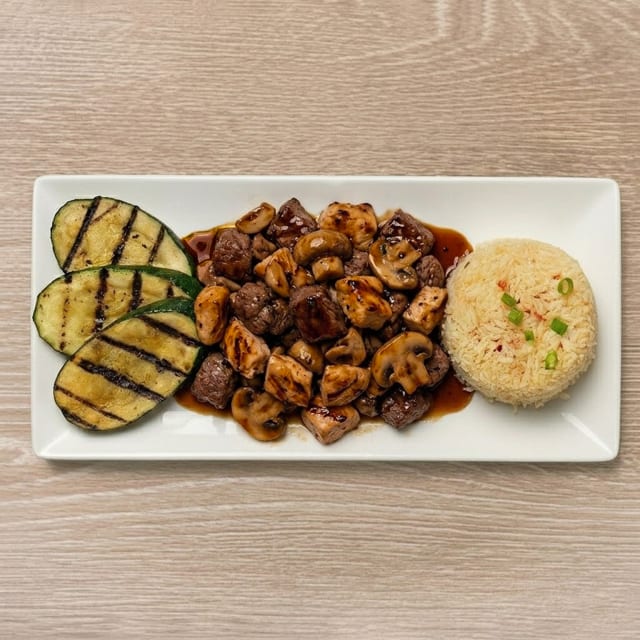 Filet Mignon + Chicken Hibachi.