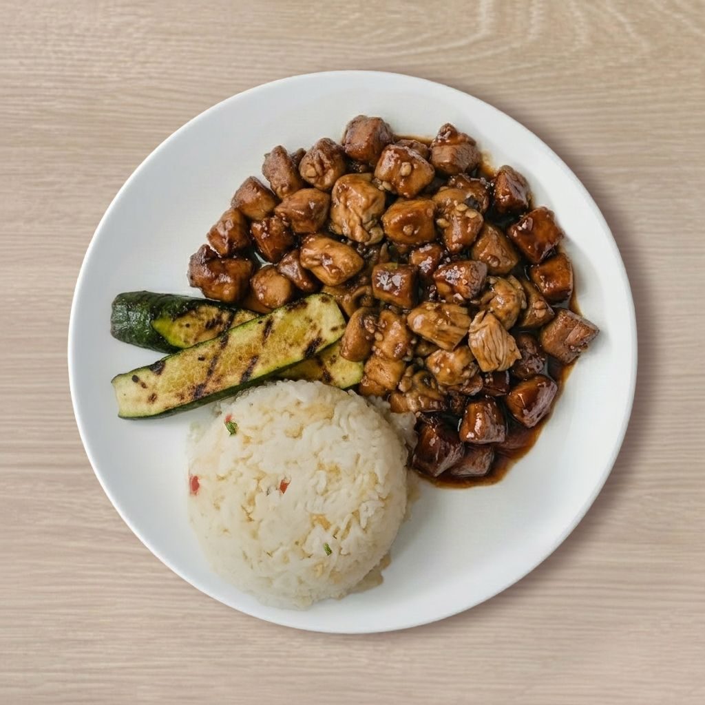Filet Mignon + Chicken Teriyaki.